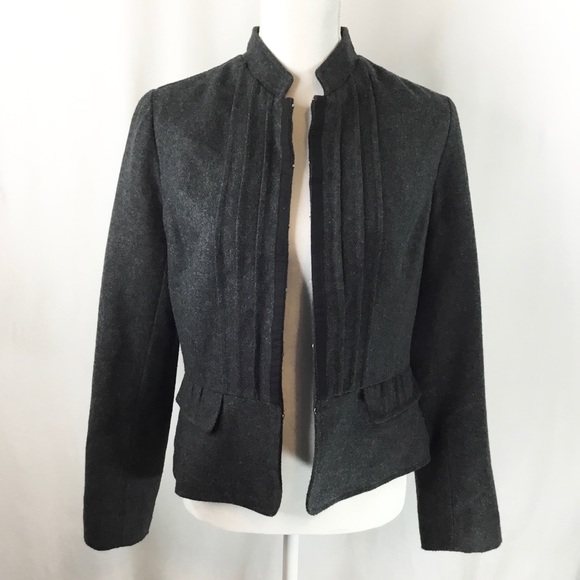 Woman’s Light Weight Jacket Pintucks, Peplum Back, 30% Wool - Picture 7 of 9